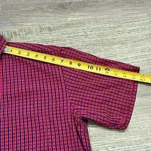 Brooks Brothers 346 Mens Sports ShortSleeve Shirt 100% Cotton Sz Medium Check - Picture 12 of 14